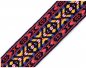 Preview: Borte - Webband - Indianer Style - bunt - 38 mm